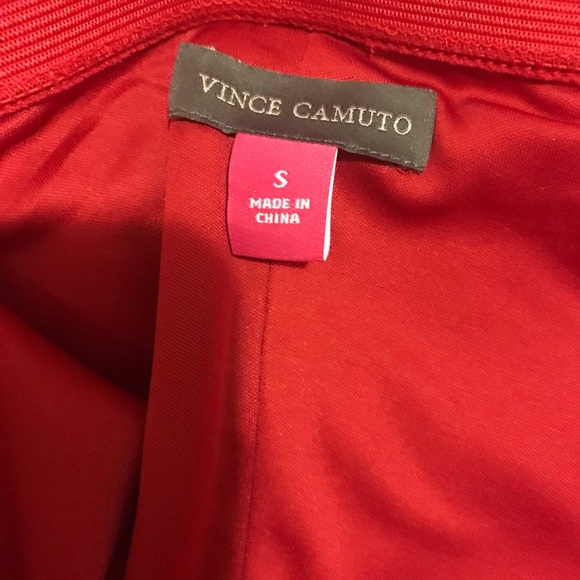 New! Beautiful Vince Camuto Off-Shoulder HOT Lipstick Red Dress! Size Small - Picture 3 of 6